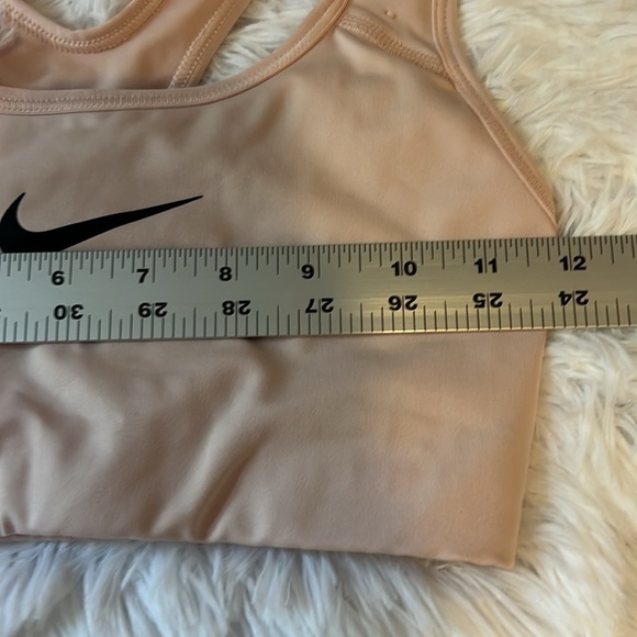Nike Dri Fit Sports Bra Pink w Black Swoosh Size XS - Picture 4 of 5